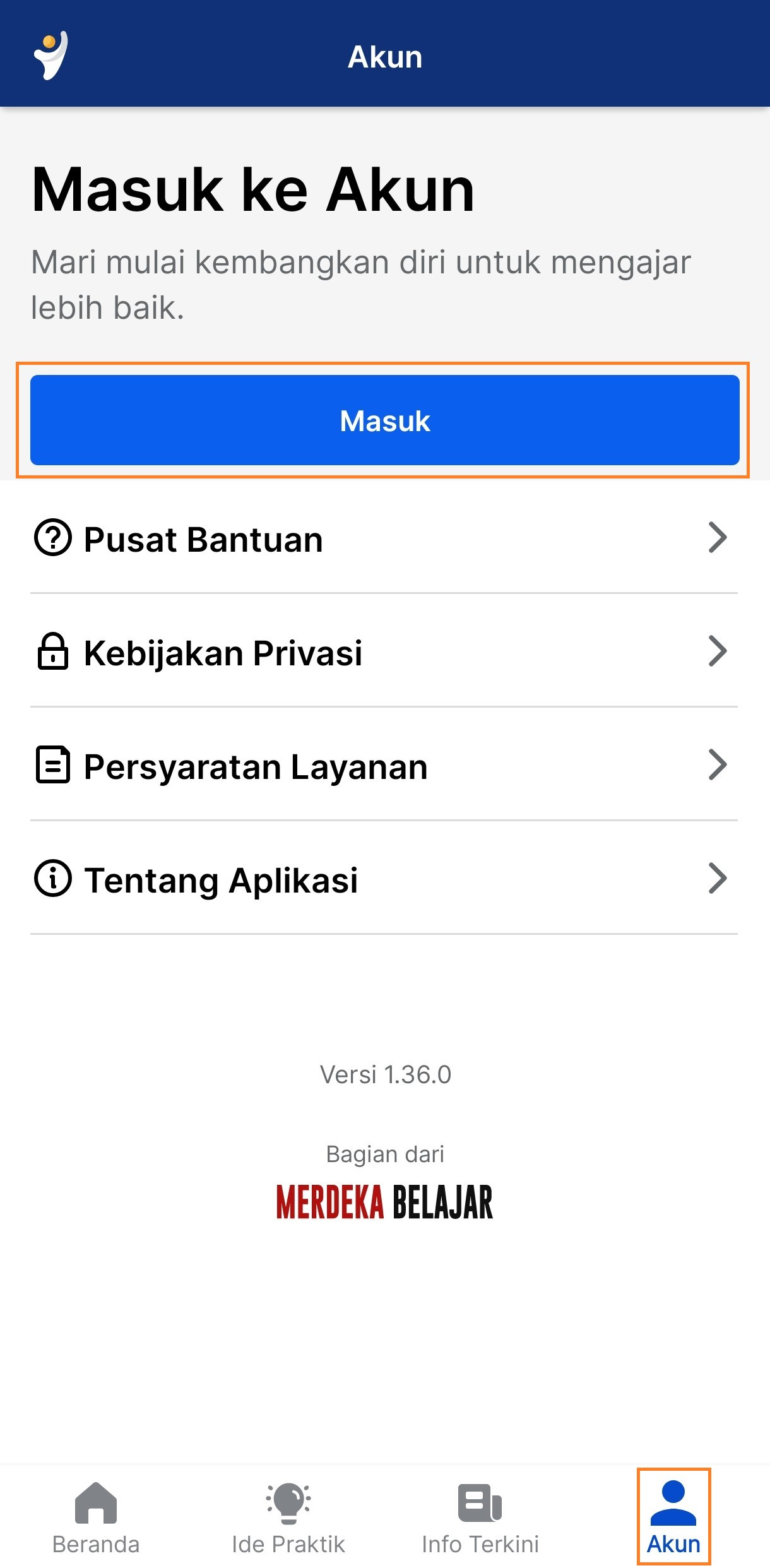 Masuk/Login Ke Platform Merdeka Mengajar – Merdeka Mengajar