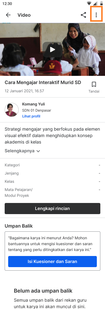 Mengedit Rincian Karya Saya – Merdeka Mengajar